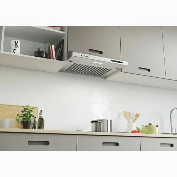 Candy 60cm Integrated Visor Cooker Hood - Silver | CFT610/5S