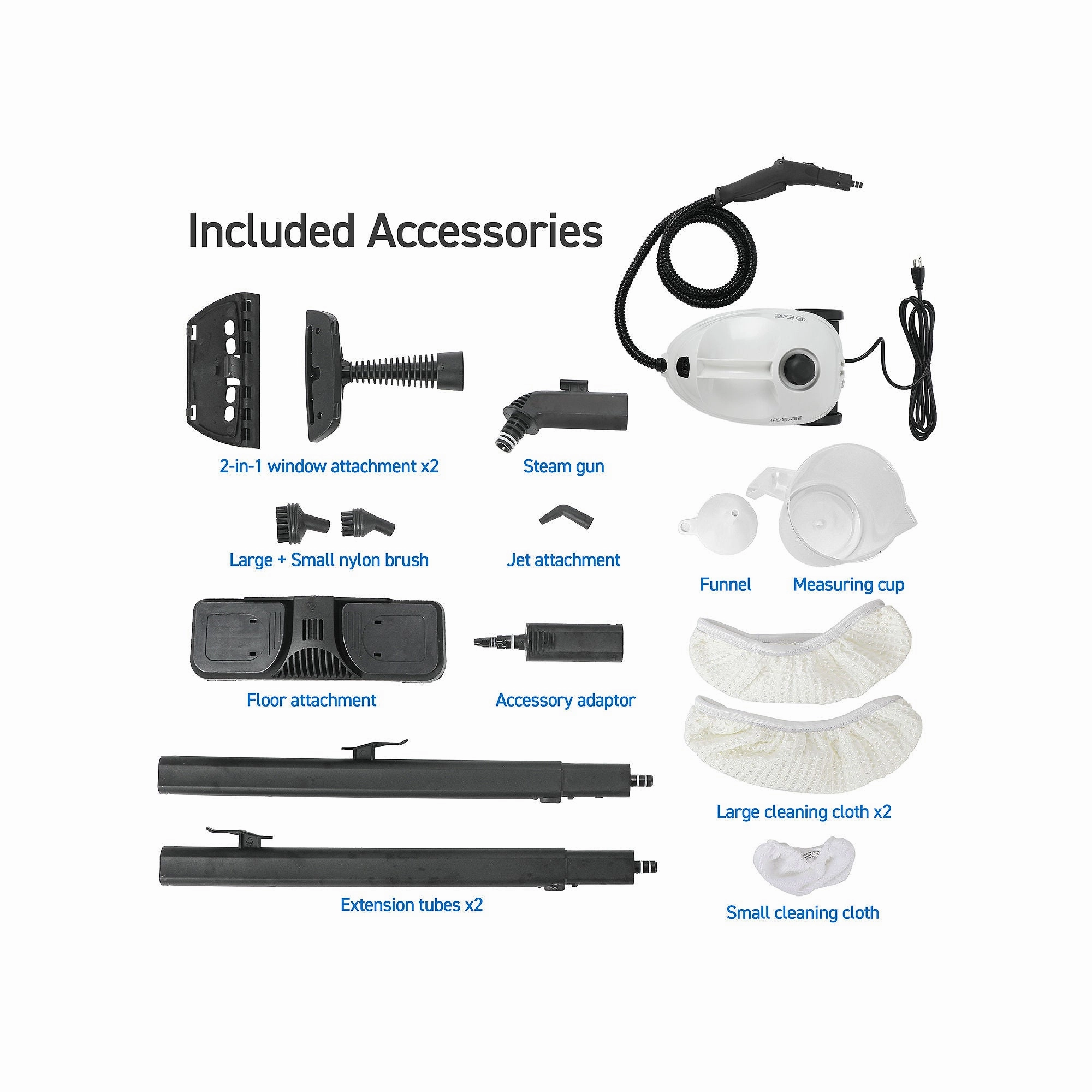 Commercial Care Steam Cleaner Steam Cleaner CCFC150 - WHITE ONE SIZE