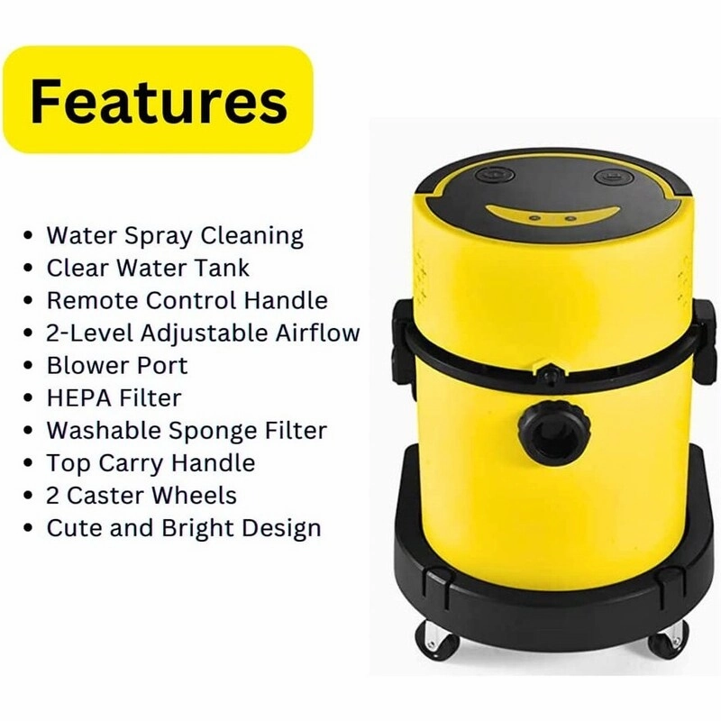 Corded HEPA Handheld Wet & Dry Vacuum Cleaner with 4 Cleaning Modes