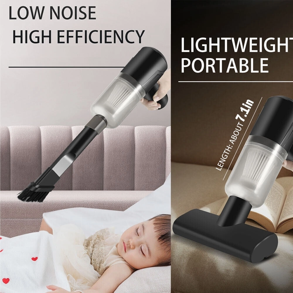 Cordless 130W Handheld Vacuum for Car. Home and Auto