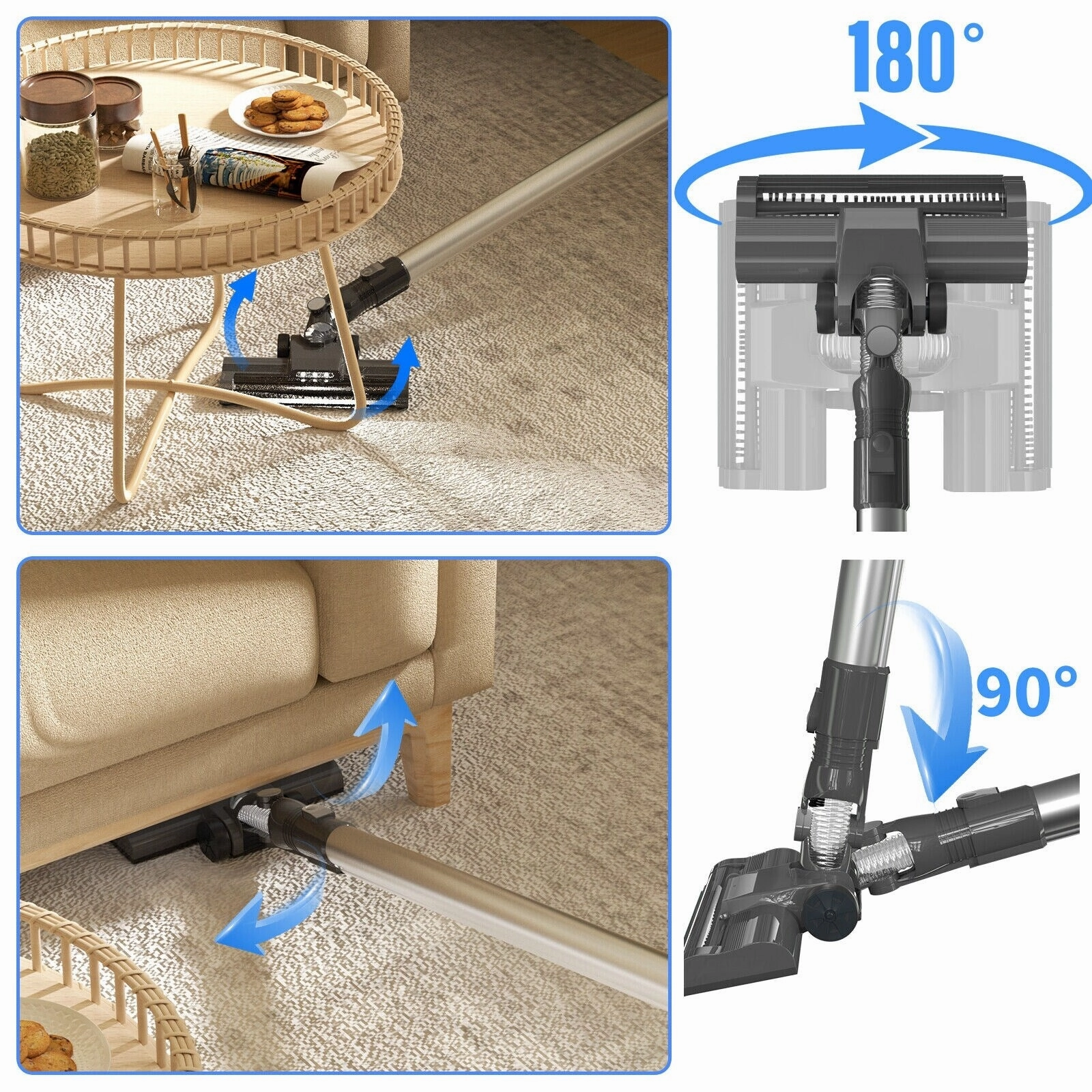 Cordless 2 in 1 Handheld Stick Vacuum
