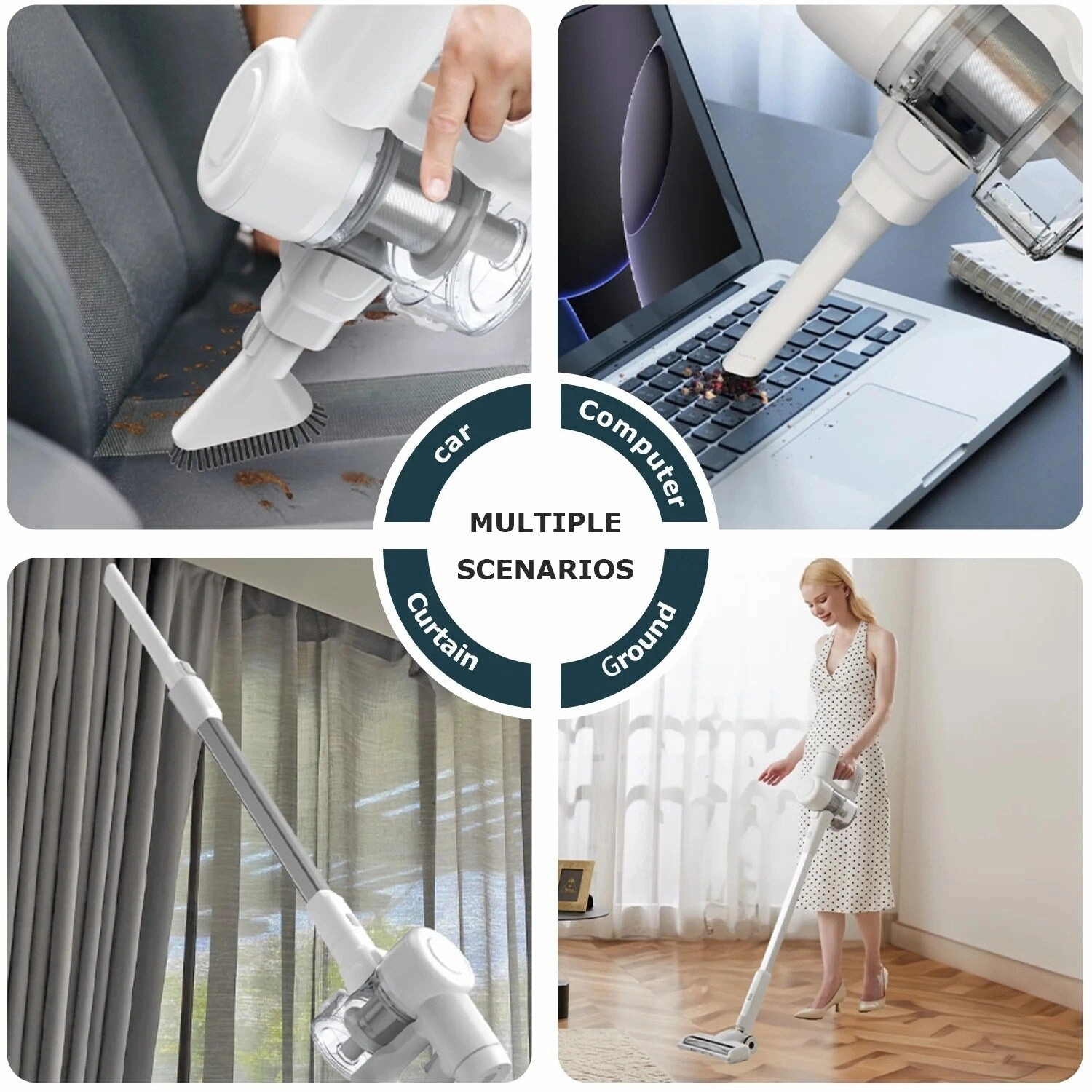 Cordless 3-in-1 Stick Vacuum Cleaner. Lightweight for Carpet. Hard Floors. Pet Hair. and Home Cleaning