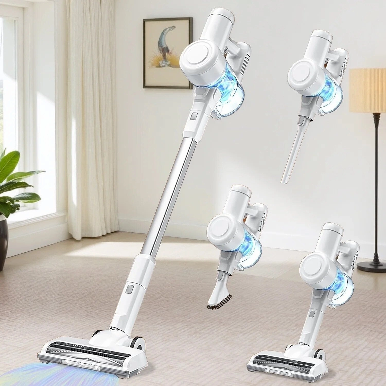 Cordless 3-in-1 Stick Vacuum Cleaner. Lightweight for Carpet. Hard Floors. Pet Hair. and Home Cleaning