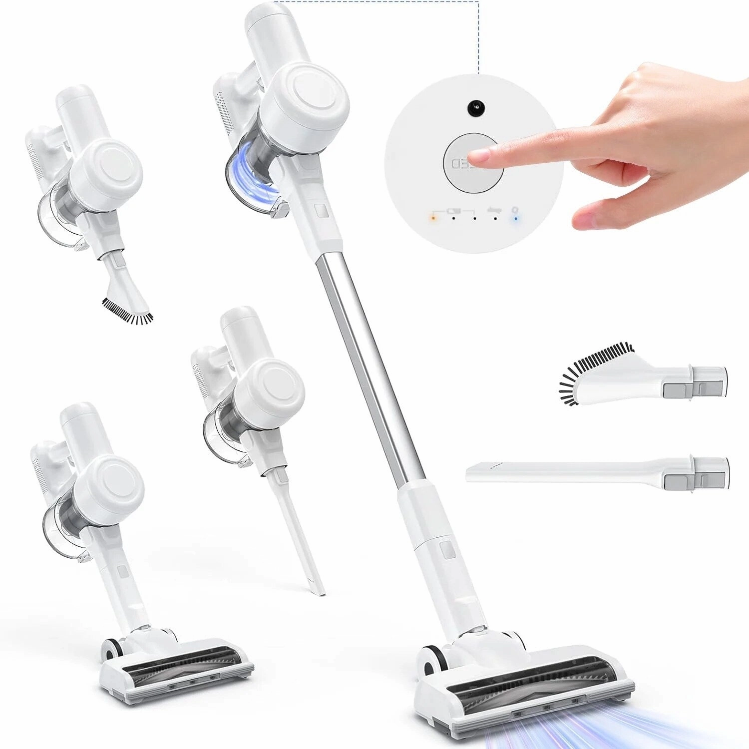 Cordless 3-in-1 Stick Vacuum Cleaner. Lightweight for Carpet. Hard Floors. Pet Hair. and Home Cleaning