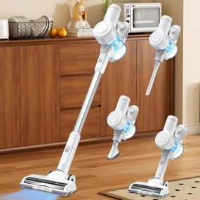Cordless Stick Vacuum Cleaners for Home Rechargeable Lightweight for Hard Floor and Pet Hair Removal. Handheld Carpet Sweeper