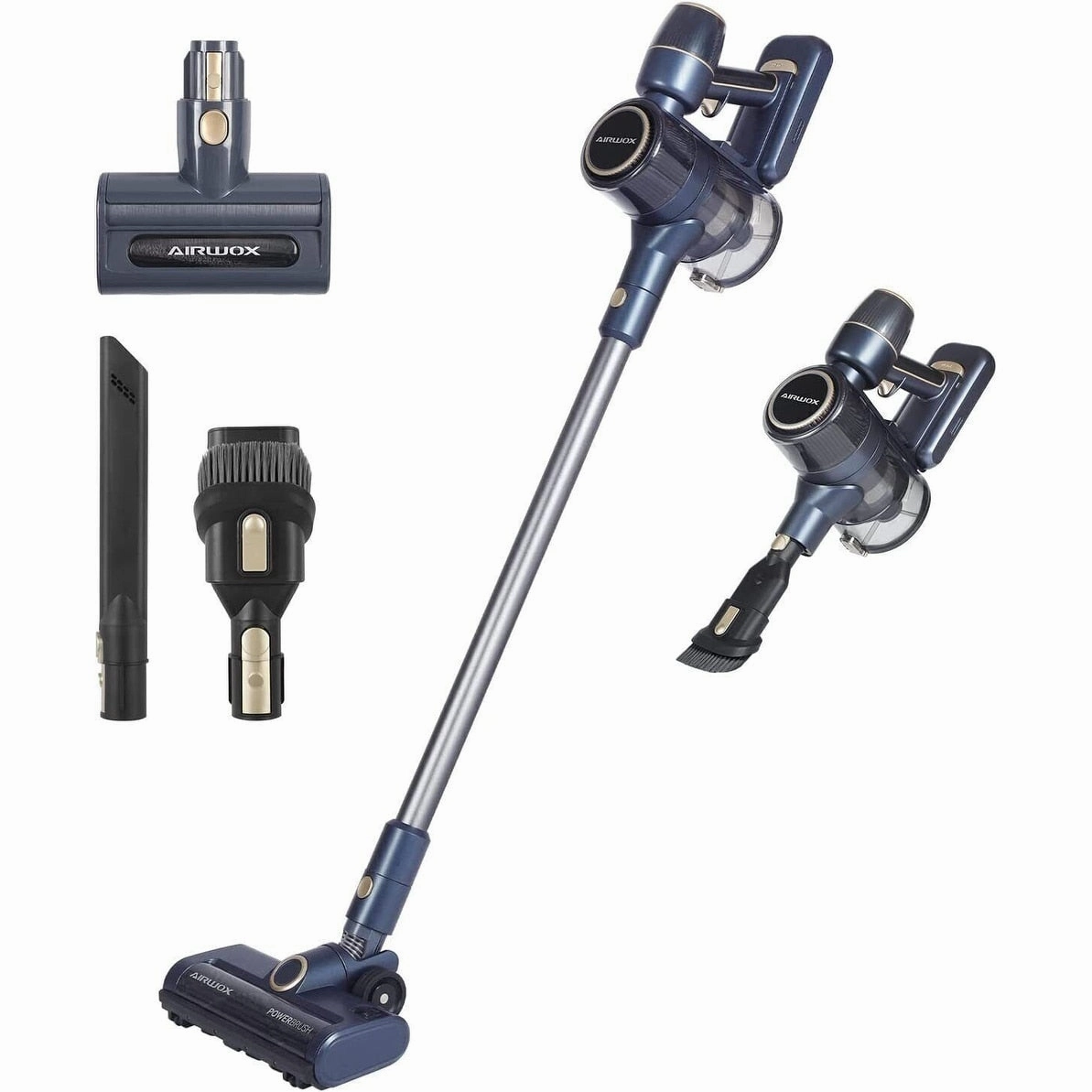 Cordless Stick Vacuum for Carpet and Floor in Blue