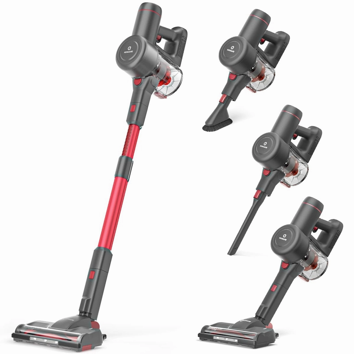 Cordless Vacuum Cleaner. 175W Stick Vacuum Cleaner with Self-Standing