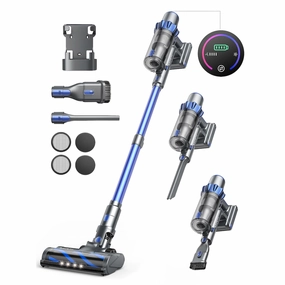 Cordless Vacuum Cleaner. 450W 38KPA Stick Vacuum with Intelligent Auto Mode. Color Touch Display. Rechargeable Cordless Vacuum
