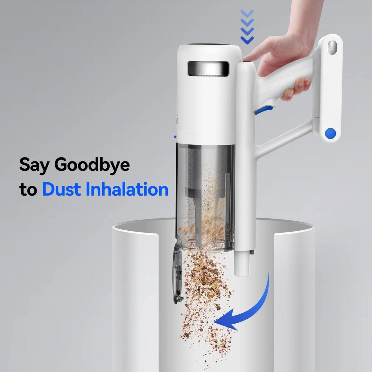 Cordless Vacuum Cleaner. [450W 30Kpa] Stick Vacuum with Brushless Motor. LED Screen. Up to 60 Mins Runtime. Powerful Wireless