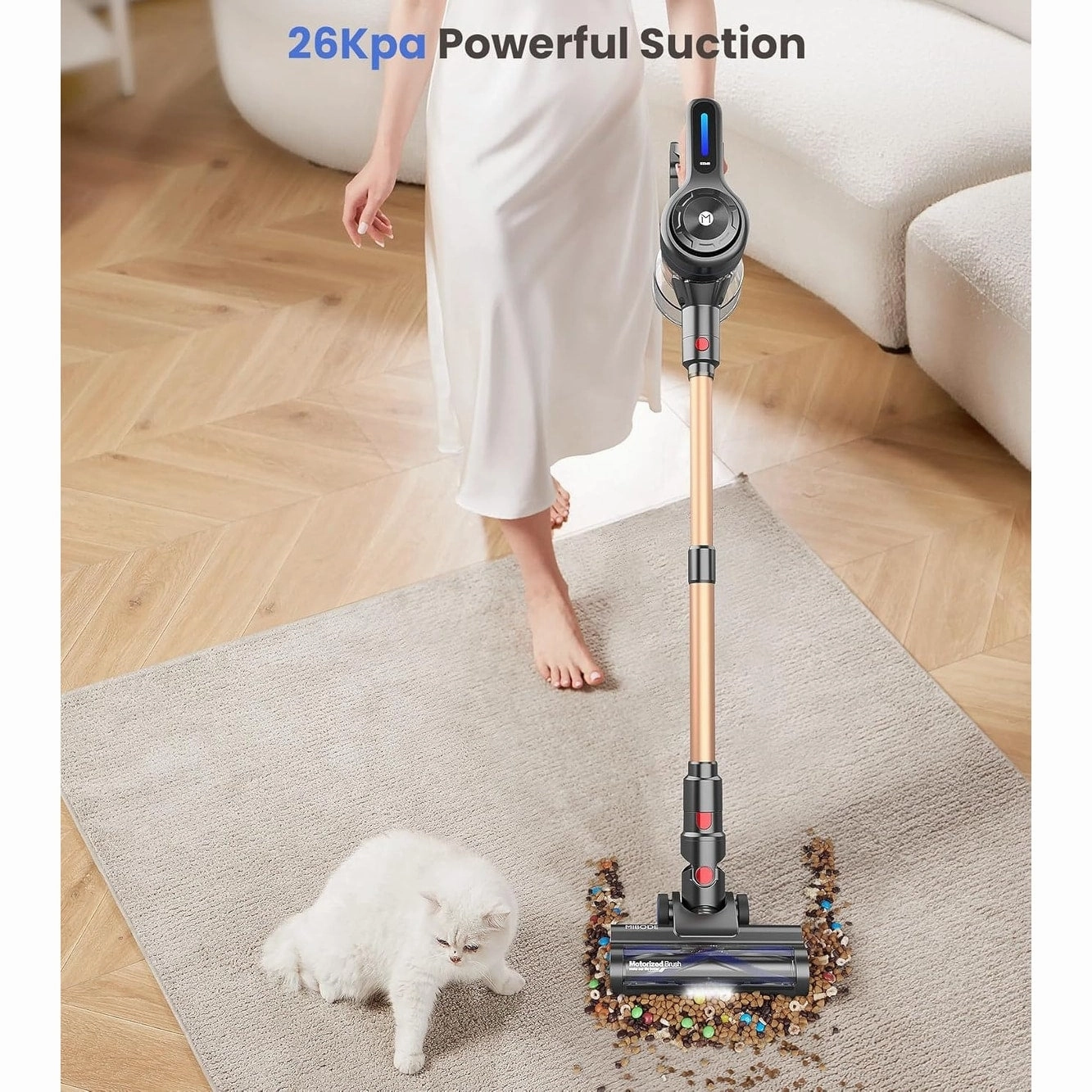 Cordless Vacuum Cleaner for Hardwood Floor Carpet Pet Hair - Cordless Vacuum Cleaner