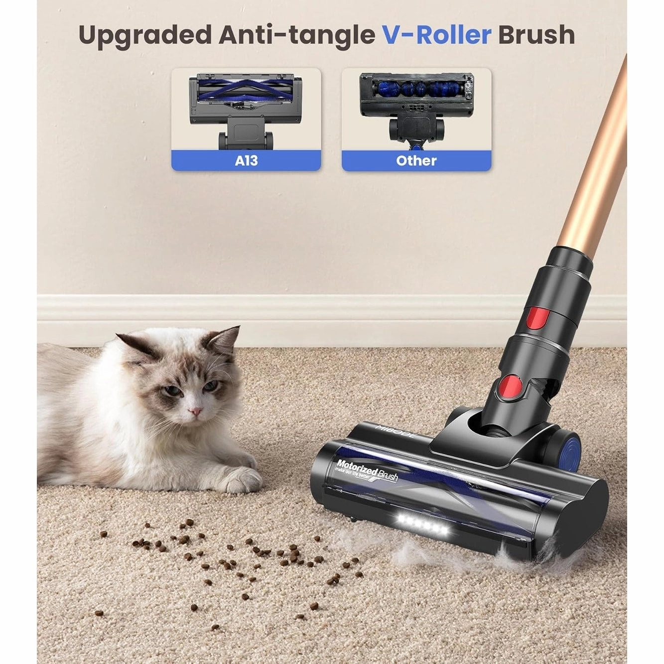 Cordless Vacuum Cleaner for Hardwood Floor Carpet Pet Hair - Cordless Vacuum Cleaner