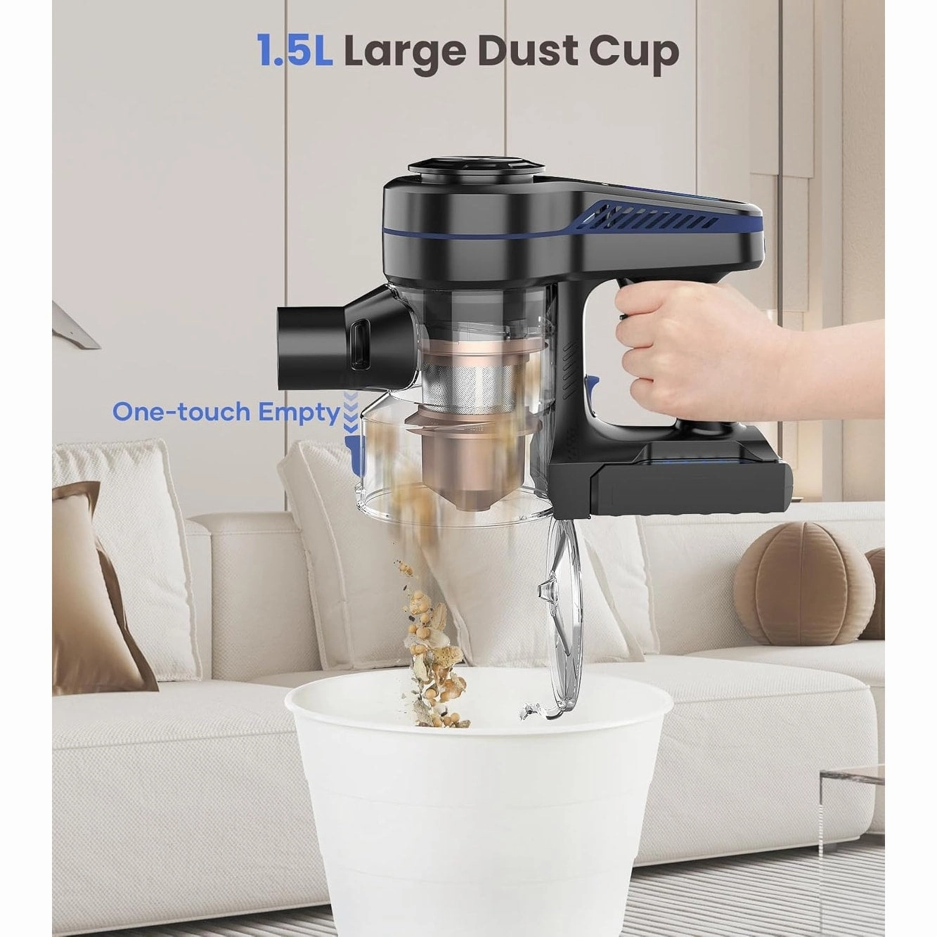 Cordless Vacuum Cleaner for Hardwood Floor Carpet Pet Hair - Cordless Vacuum Cleaner
