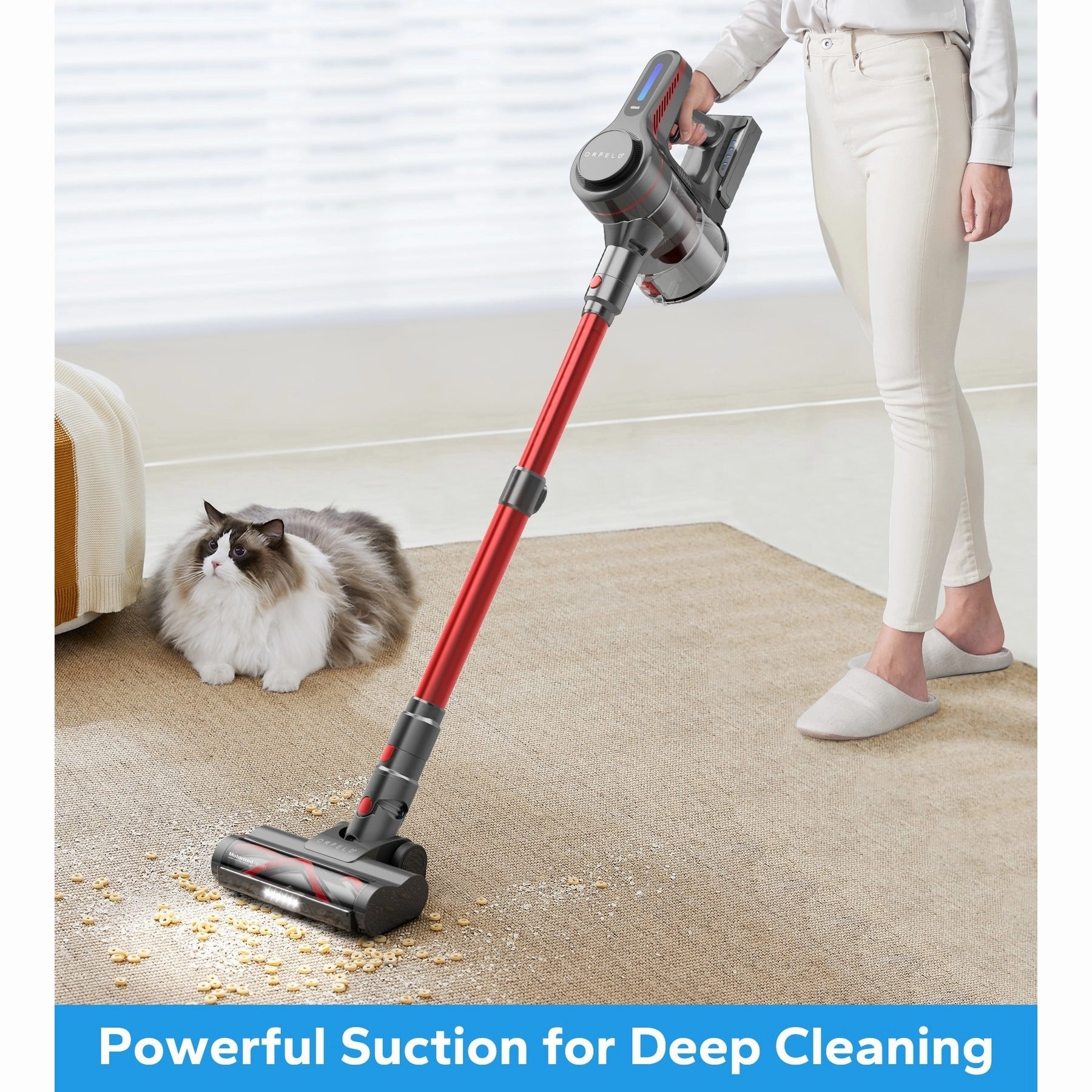 Cordless Vacuum Cleaner for Hardwood Floor Carpet Pet Hair - Cordless Vacuum Cleaner