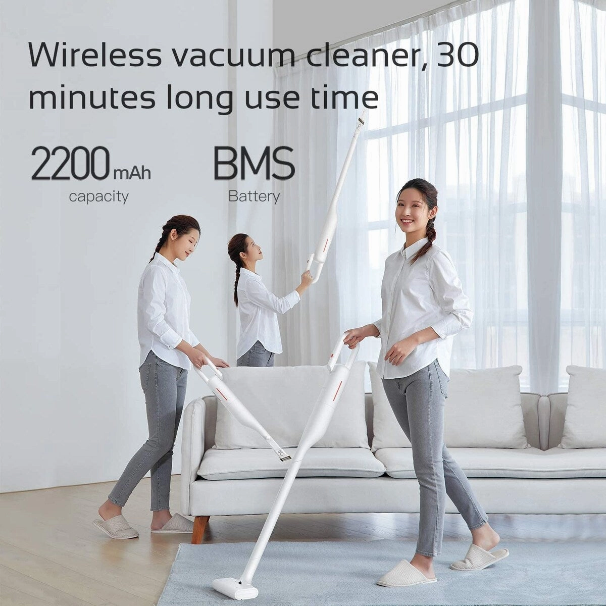 Cordless Vacuum Cleaner. Upright Bagless Vacuum Cleaner VC01
