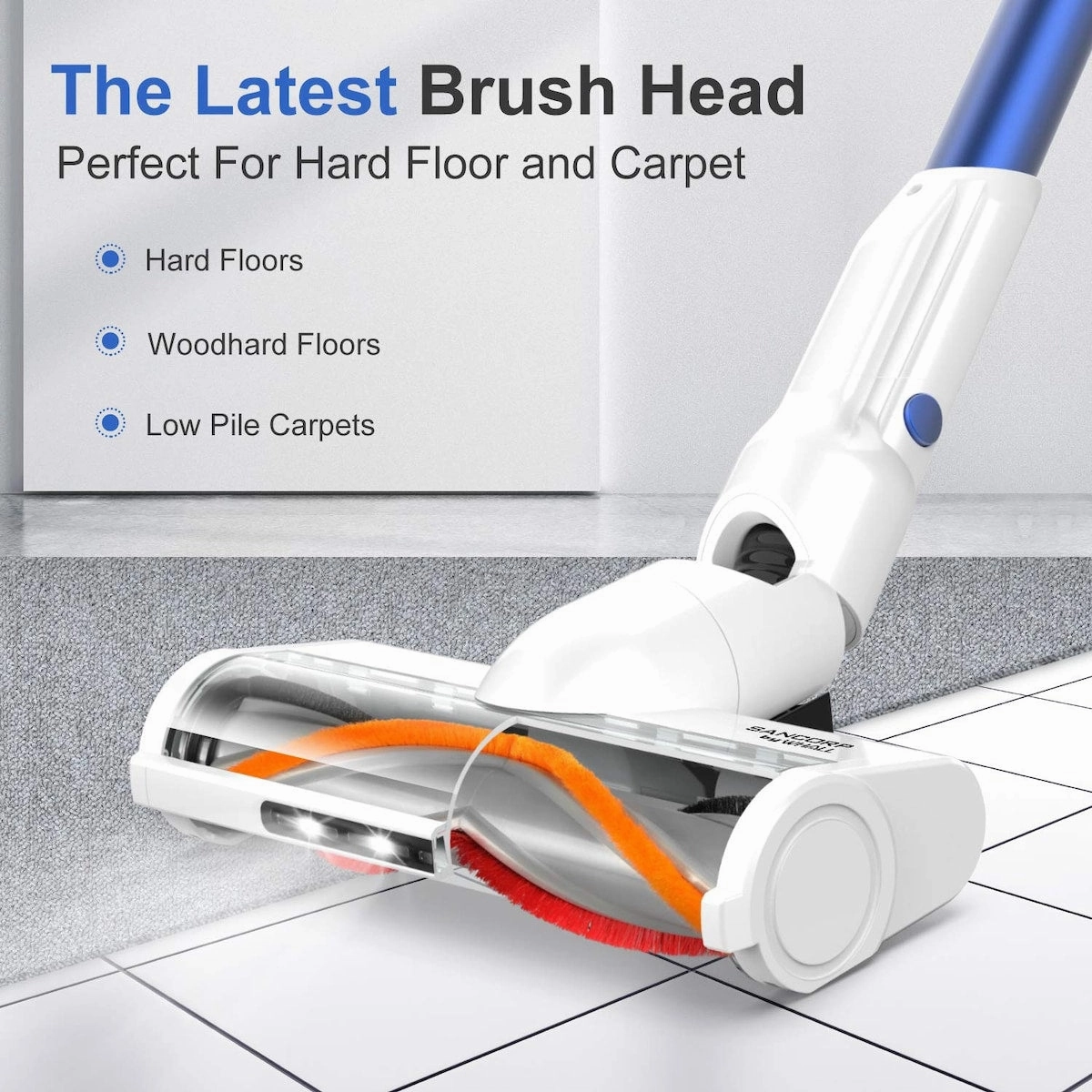 Cordless Vacuum Cleaner. whall 22Kpa Suction 250W Brushless Motor