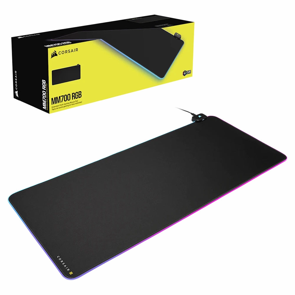 Corsair MM700 RGB Extended Mouse Pad - Black | 106-CH-9417070-WW