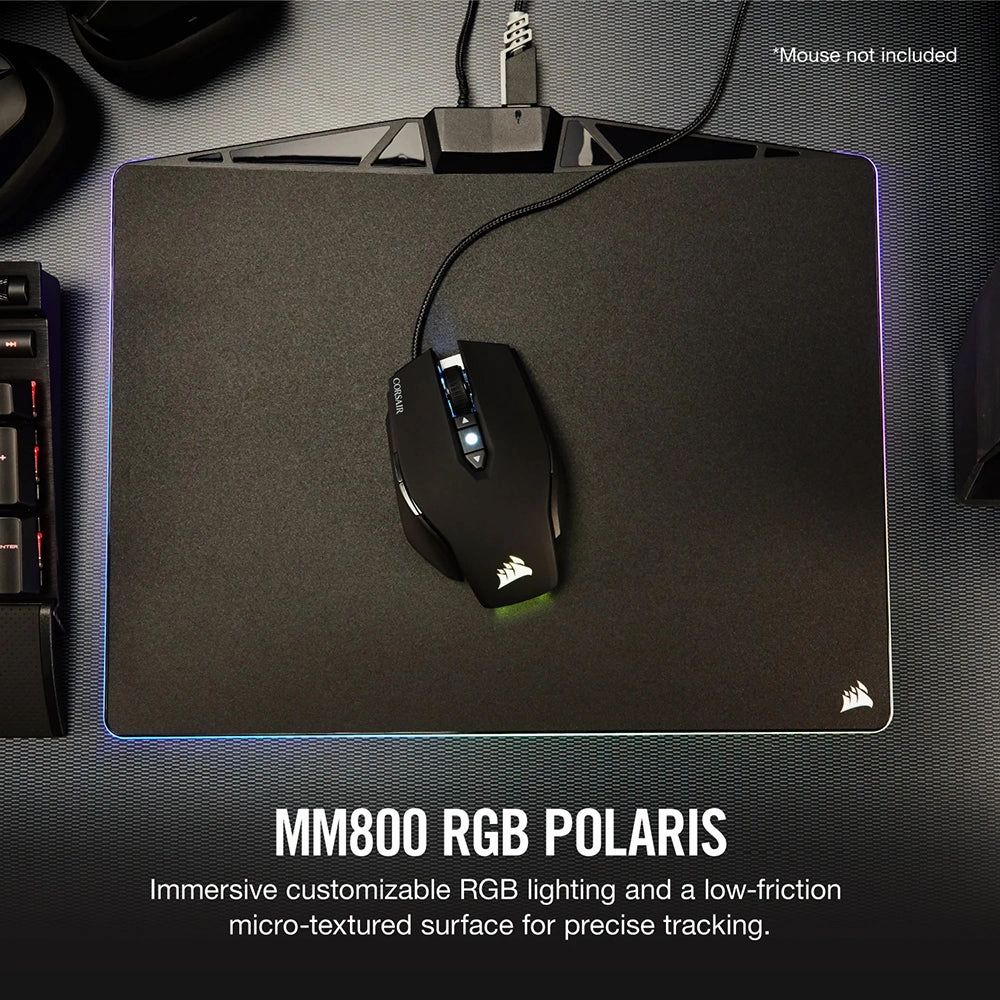 Corsair MM800 RGB POLARIS Gaming Mouse Pad - Black | 106-CH-9440020