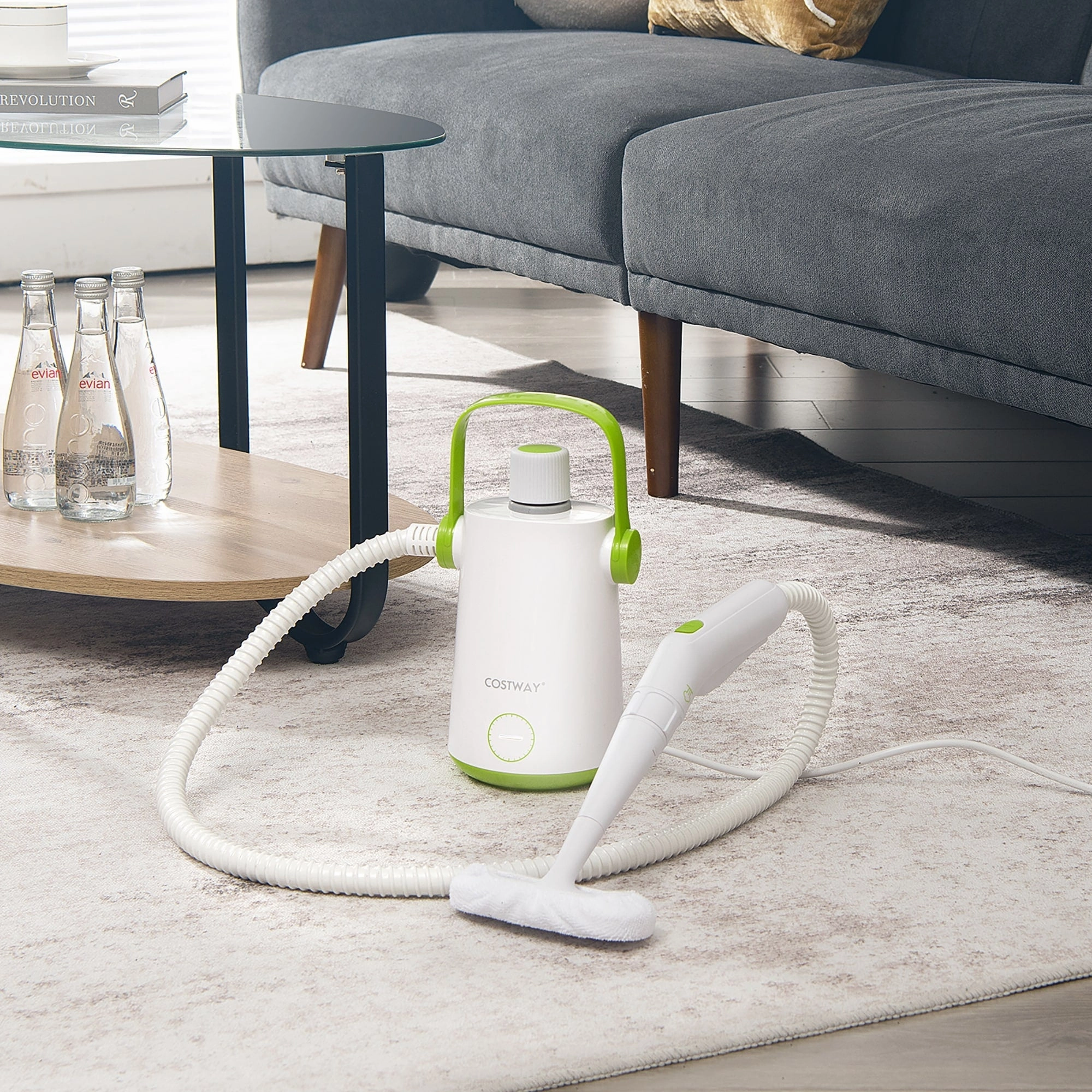 Costway 1000W Multifunction Portable Hand-held Steam Cleaner W/10 - 5.5'' x 5'' x 10''
