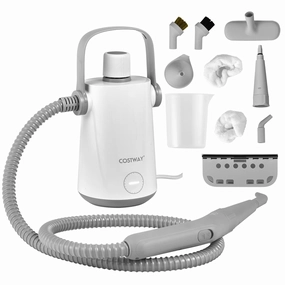 Costway 1000W Multifunction Portable Hand-held Steam Cleaner W/10 - 5.5'' x 5'' x 10''