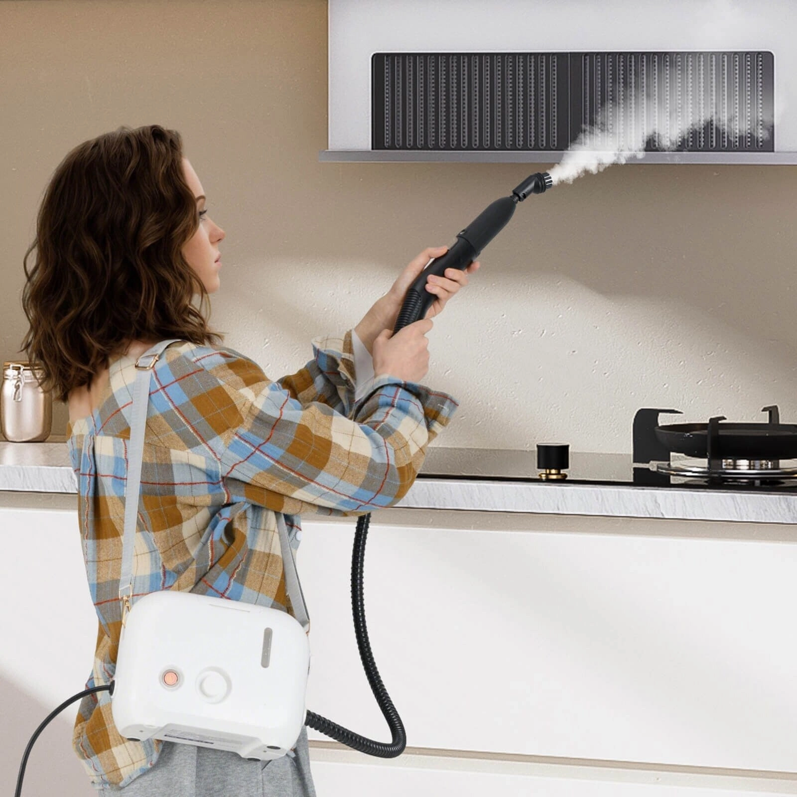 Costway 1500W Portable Steam Cleaner with 34 oz Water Tank - See Details