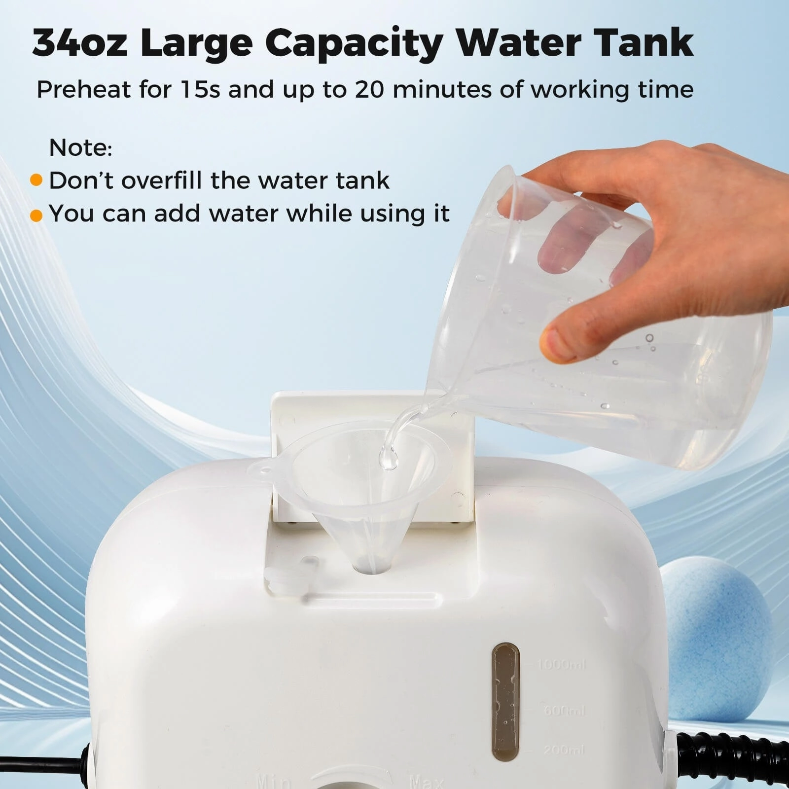 Costway 1500W Portable Steam Cleaner with 34 oz Water Tank - See Details