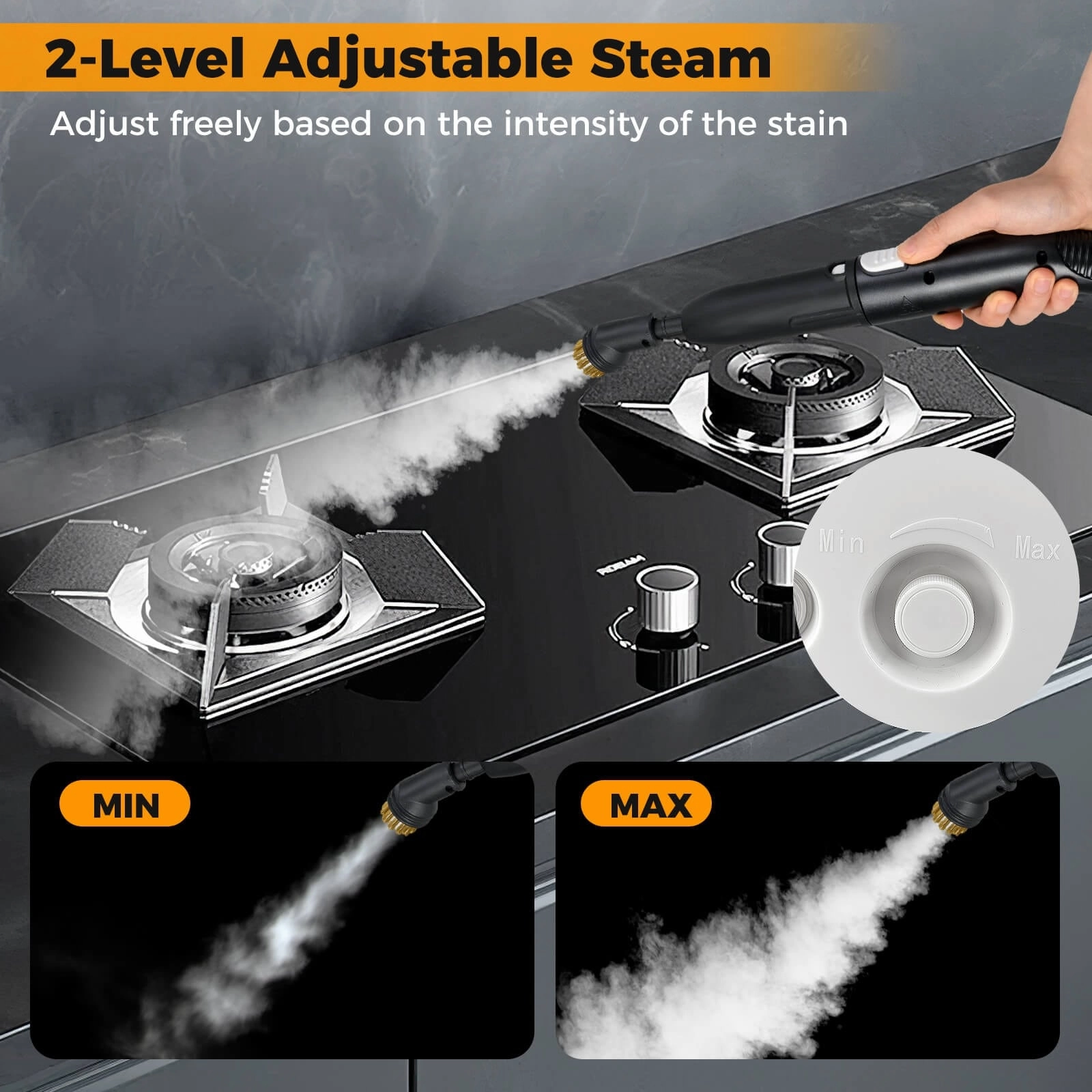 Costway 1500W Portable Steam Cleaner with 34 oz Water Tank - See Details