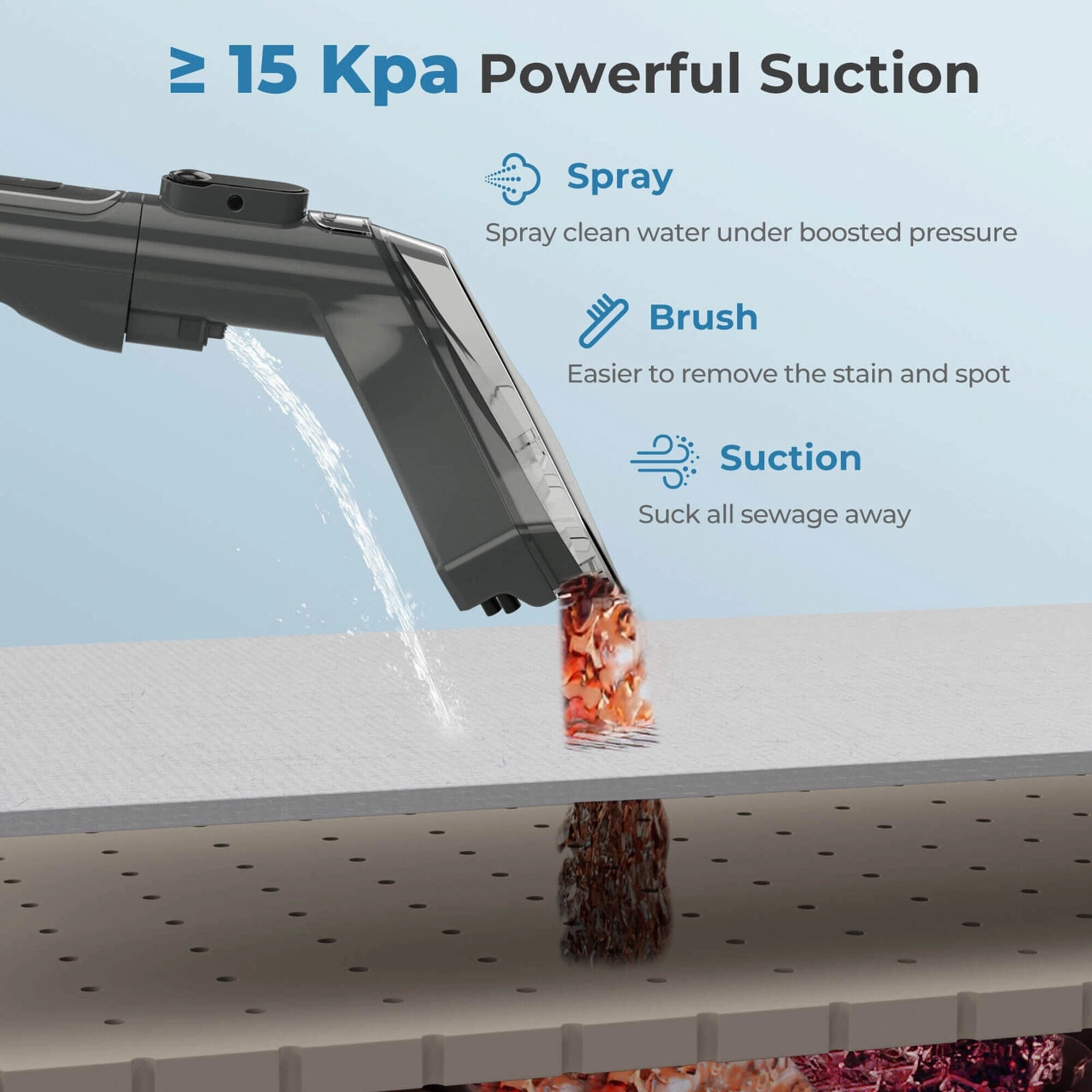 Costway Carpet Cleaner Machine with Water Spray 15Kpa Powerful Suction - See Details