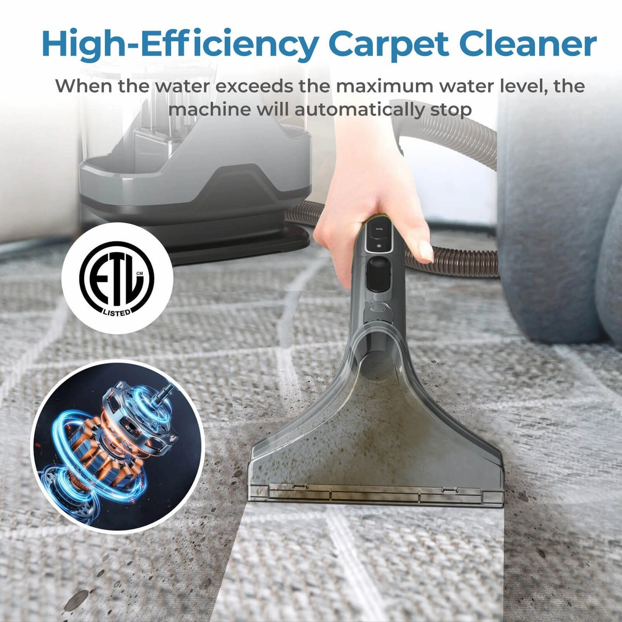 Costway Carpet Cleaner Machine with Water Spray 15Kpa Powerful Suction - See Details