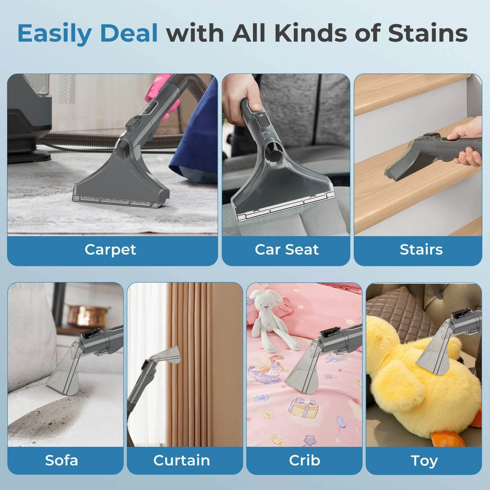 Costway Carpet Cleaner Machine with Water Spray 15Kpa Powerful Suction - See Details