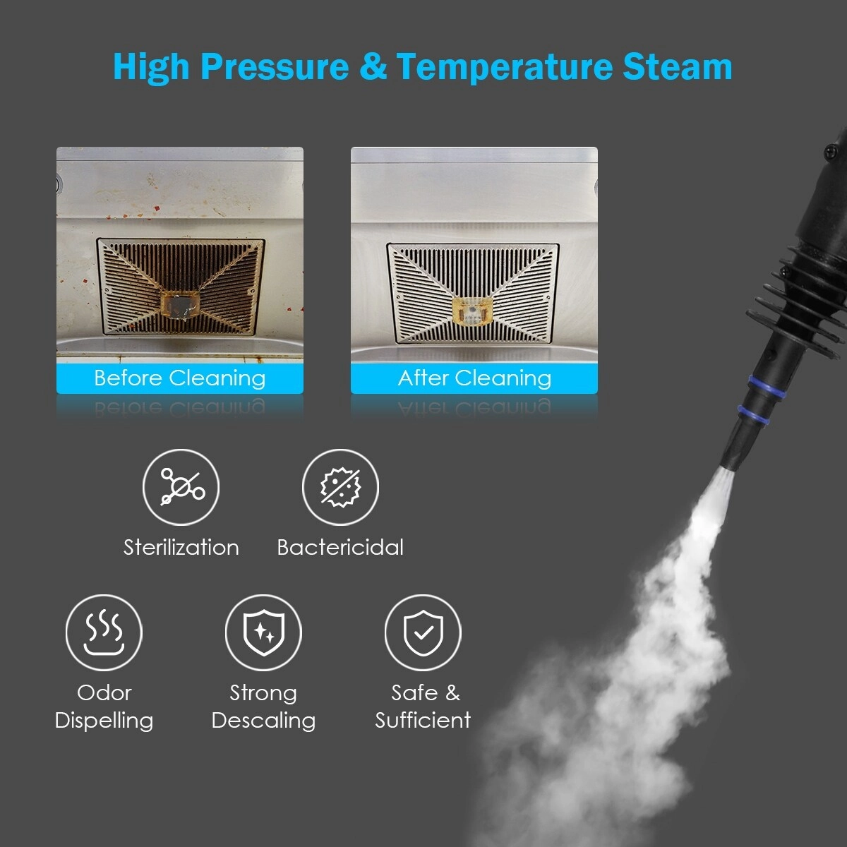 Costway Multifunction Portable Steamer Household Steam Cleaner 1050W