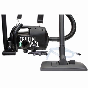 Crucial Swirl Handheld Portable Vacuum Cleaner and Blower Deluxe Cleaning Attachments and Micro Cleaning Set