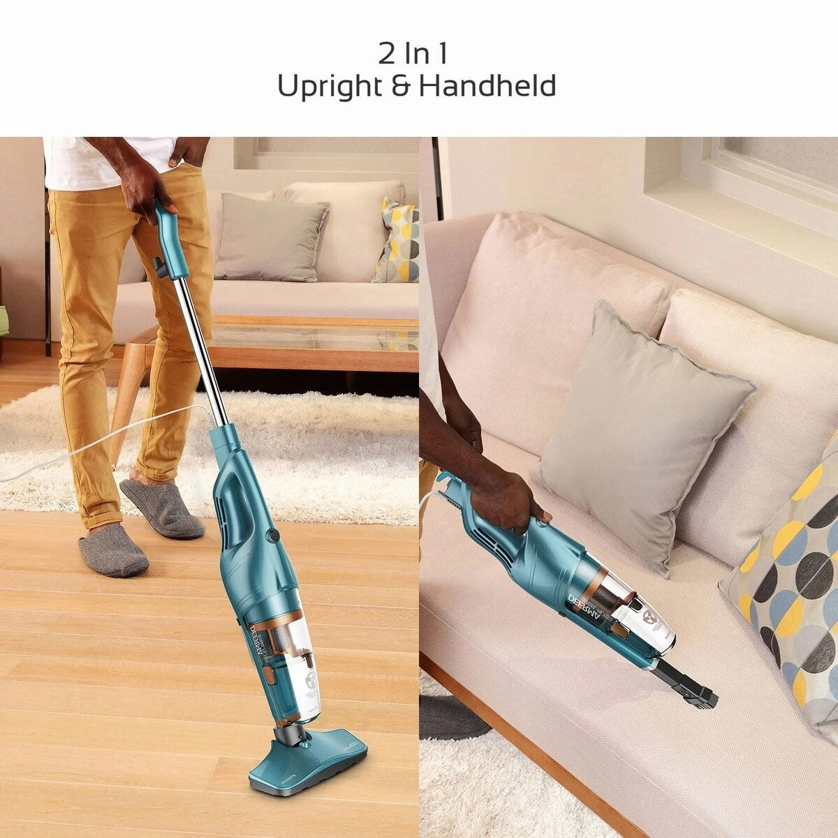 DEERMA Corded 2 in 1 Upright Vacuum Cleaner 14kPa - standard