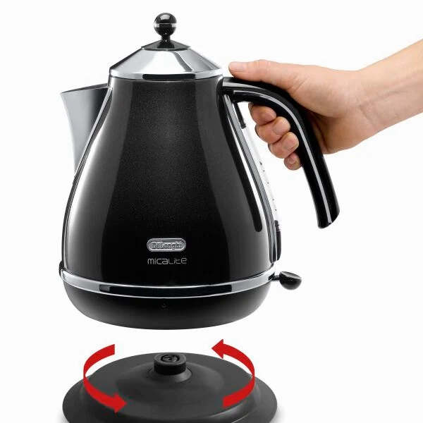 DeLonghi Icona Micalite 1.7L 2000W Jug Kettle - Black | KBOM3001.BK