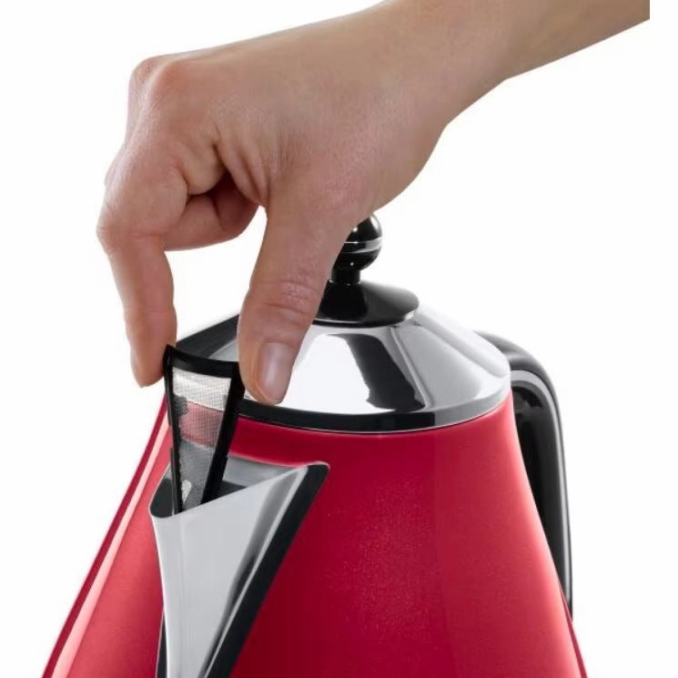 DeLonghi Icona Micalite 1.7L 2000W Jug Kettle - Red | KBOM3001.R