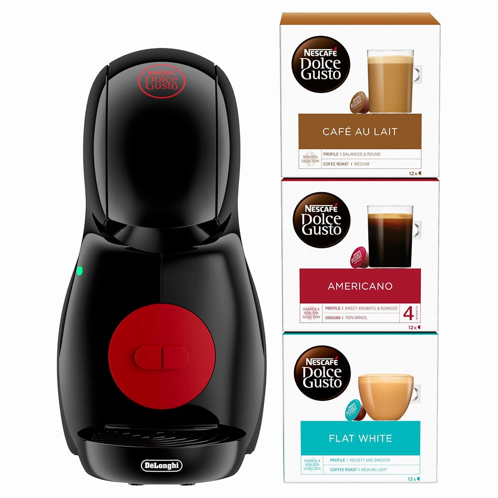 DeLonghi NESCAFE Dolce Gusto Piccolo XS Manual Coffee Machine Bundle - Black | EDG210.BBUNDL