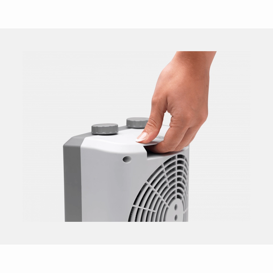 Dimplex 2kW Upright Fan Heater - Dark Grey & Light Grey | DEUF2N
