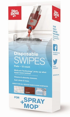 Disposable SWIPES Pads for Spray Mop (12 count)