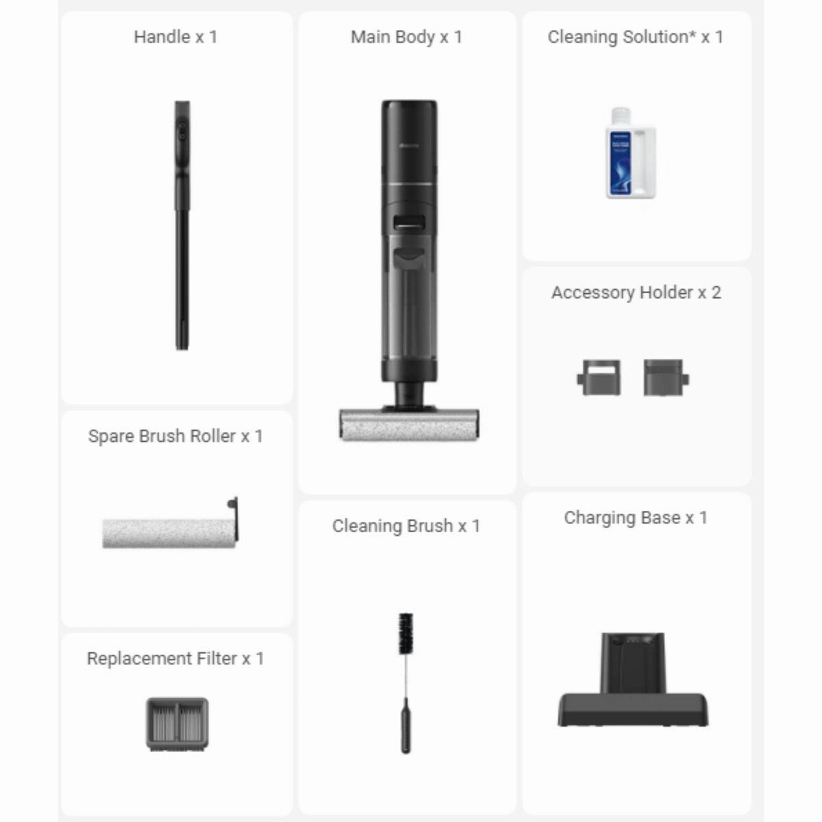Dreametech Cordless Wet Dry Hard Floor Vacuum H12 Pro with Self-cleaning & Drying Brush Roller