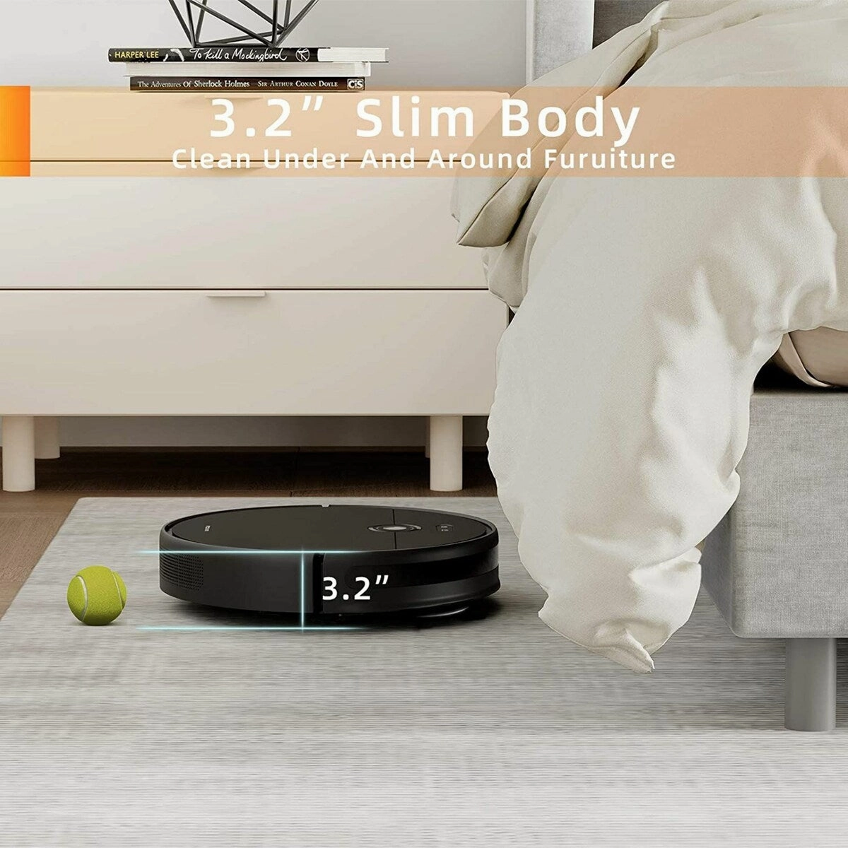 Dreametech MOVA Robot Vacuum and Mop - Black