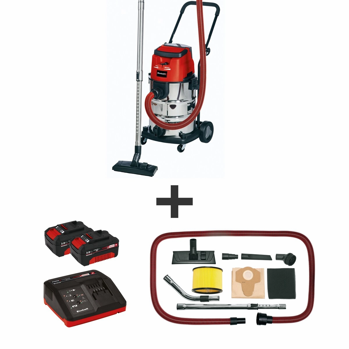 EINHELL TE-VC 36/30 Li PXC 36V Cordless Wet/Dry Shop Vacuum. Tool Only