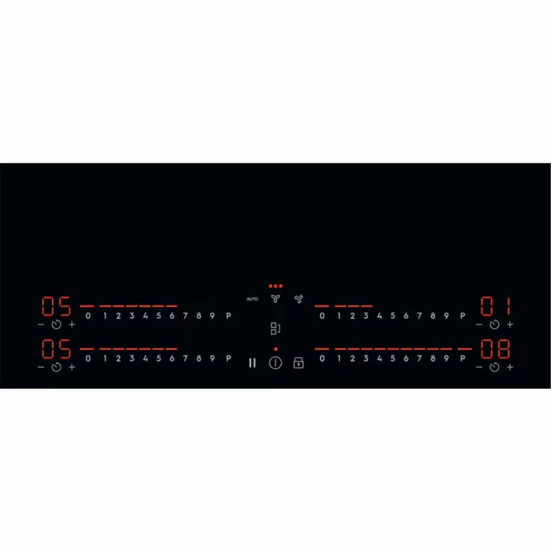 Electrolux 78CM 4 Zone Induction Combo Hob Hood - Black | LCC83443