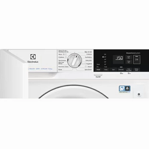 Electrolux PerfectCare 700 7KG/4KG/1600RPM Fully Integrated Washer Dryer - White | EWD746PCBI