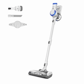 Essentials Cordless Stick Vacuum Cleaner. Lightweight and Quiet.LED Headlights. Powerful Handheld Vacuum for Hard Floor Carpet