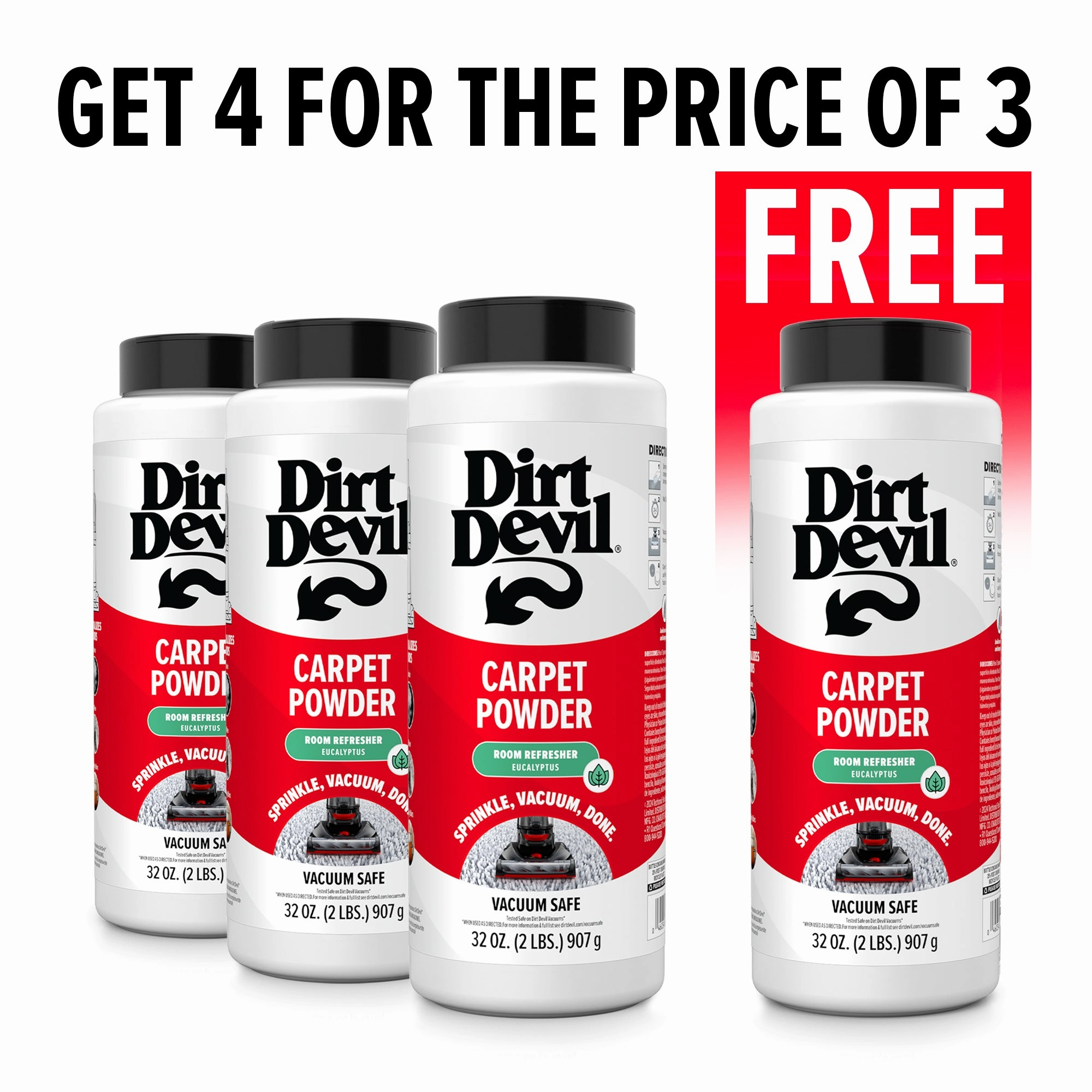 Eucalyptus Carpet Powder (4-Pack)