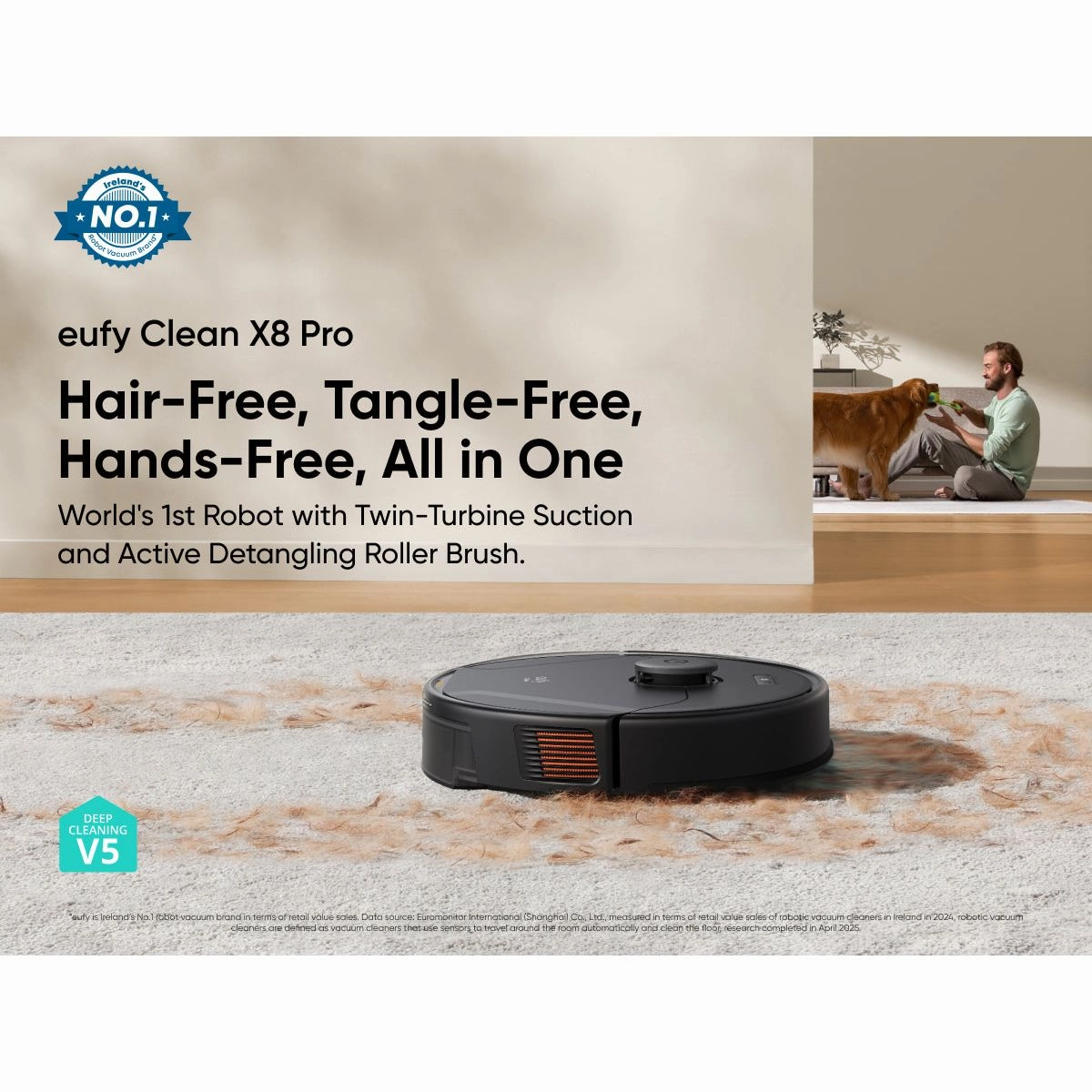 Eufy Clean X8 Pro Robot Vacuum- Black | T2266V11