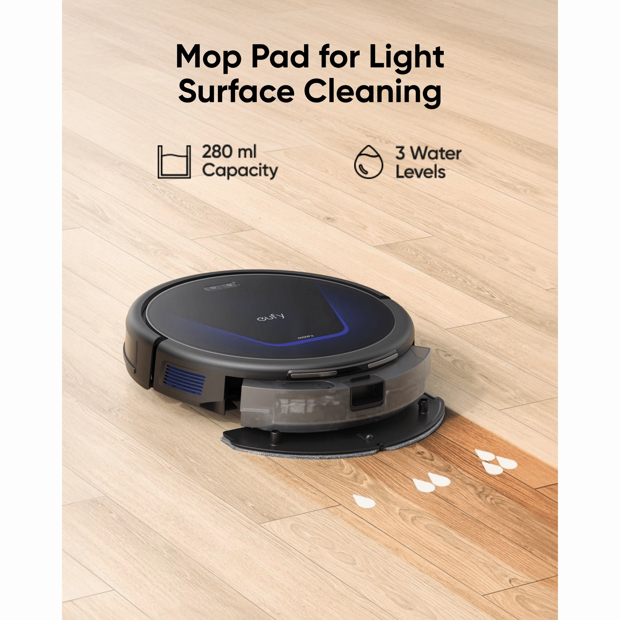 Eufy G50 Hybrid Robot Vacuum Cleaner - Black | T2212V11