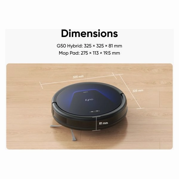 Eufy G50 Hybrid Robot Vacuum Cleaner - Black | T2212V11
