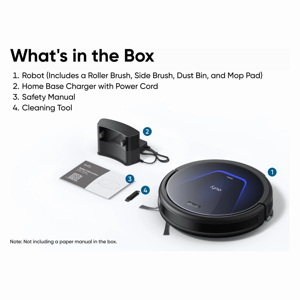 Eufy G50 Hybrid Robot Vacuum Cleaner - Black | T2212V11
