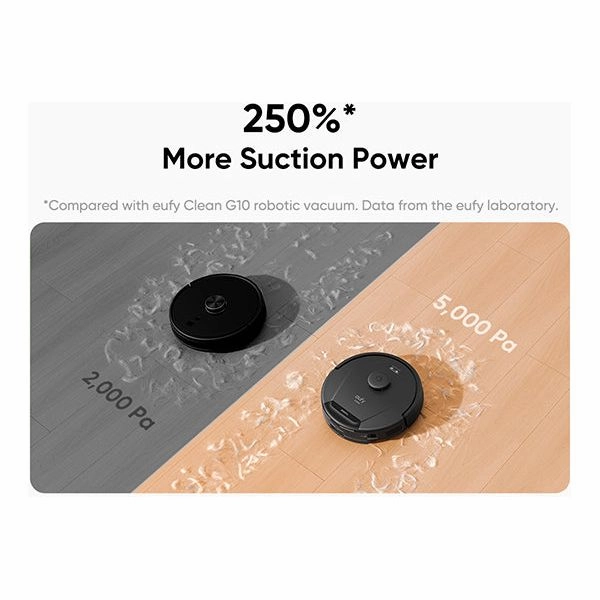 Eufy L60 Hybrid Robot Vacuum Cleaner - Black | T2268V11