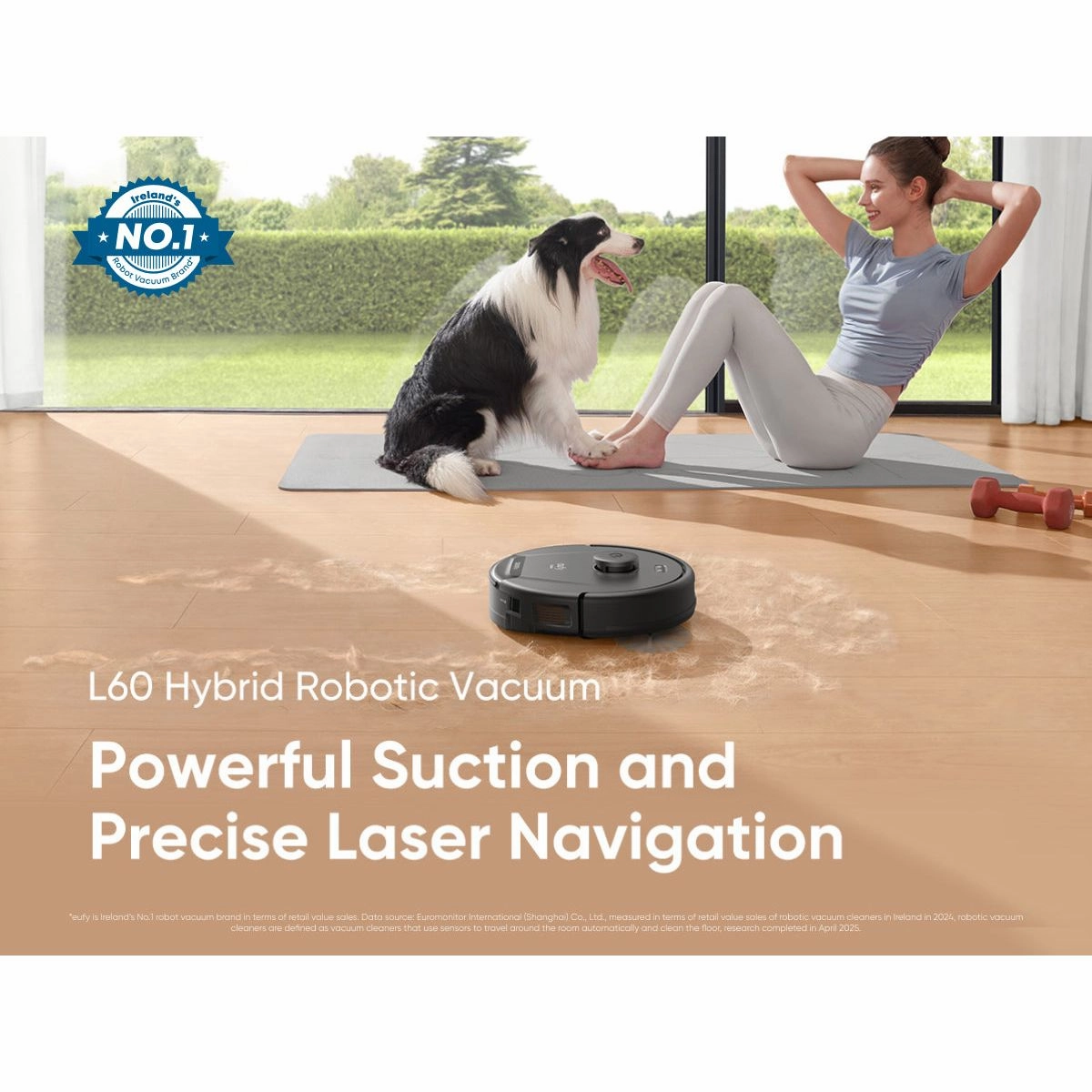 Eufy L60 Hybrid Robot Vacuum Cleaner - Black | T2268V11